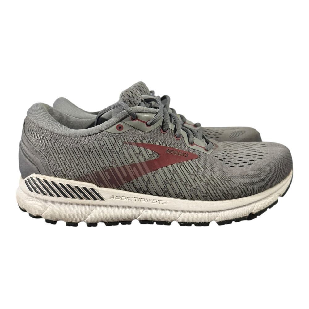 Brooks Men’s Addiction GTS 15 Running Snow Gray Size 10.5 Medium